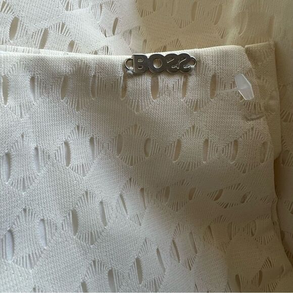 Hugo Boss Tisaly Wide Leg Pants US 2 Ecru / Soft Cream NEW MSRP $298 - Picture 6 of 12